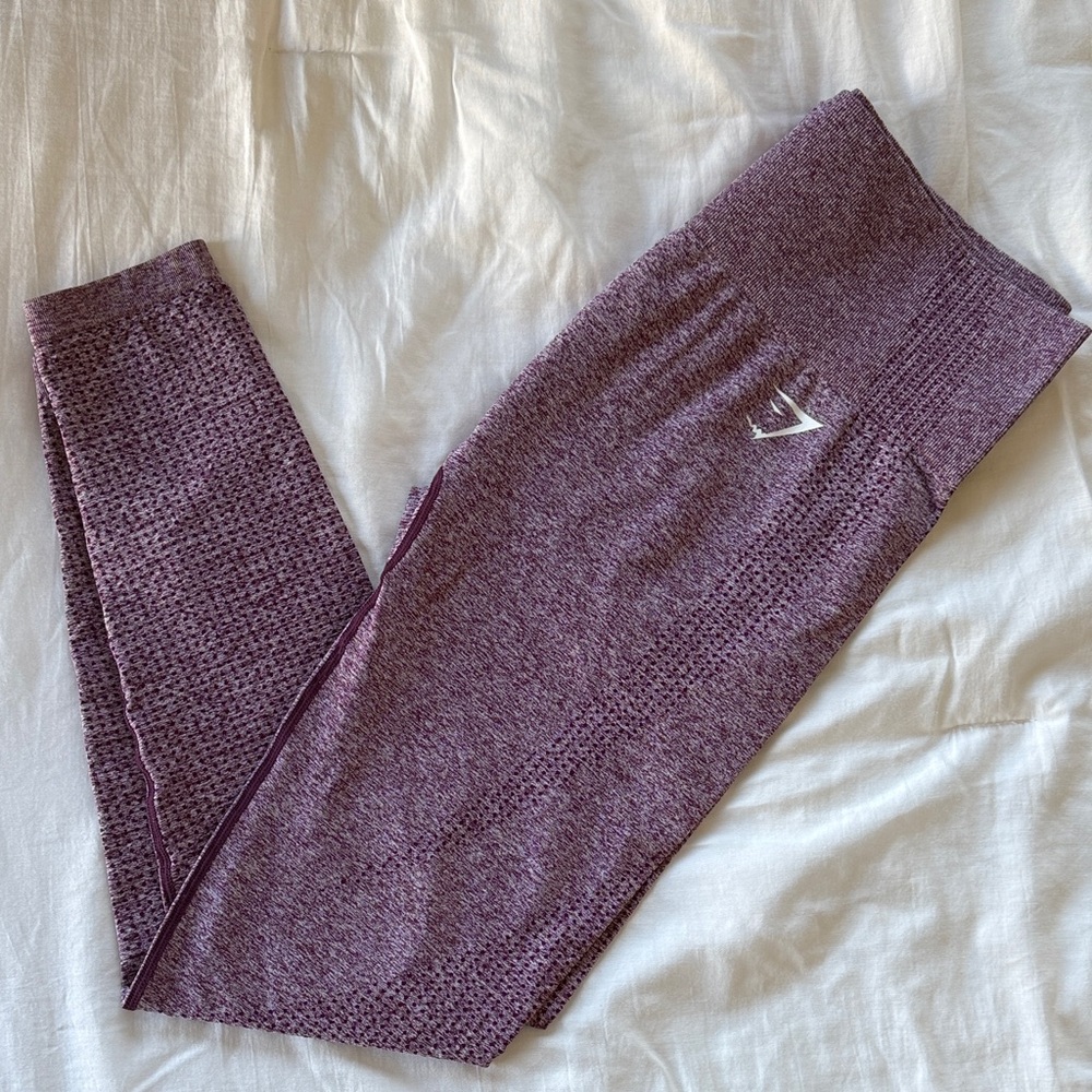 Gymshark Plum Heather Leggings